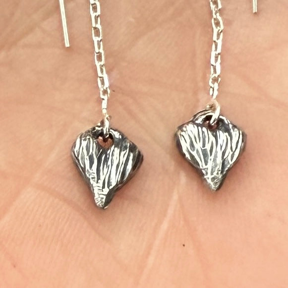 Tiny heart earrings