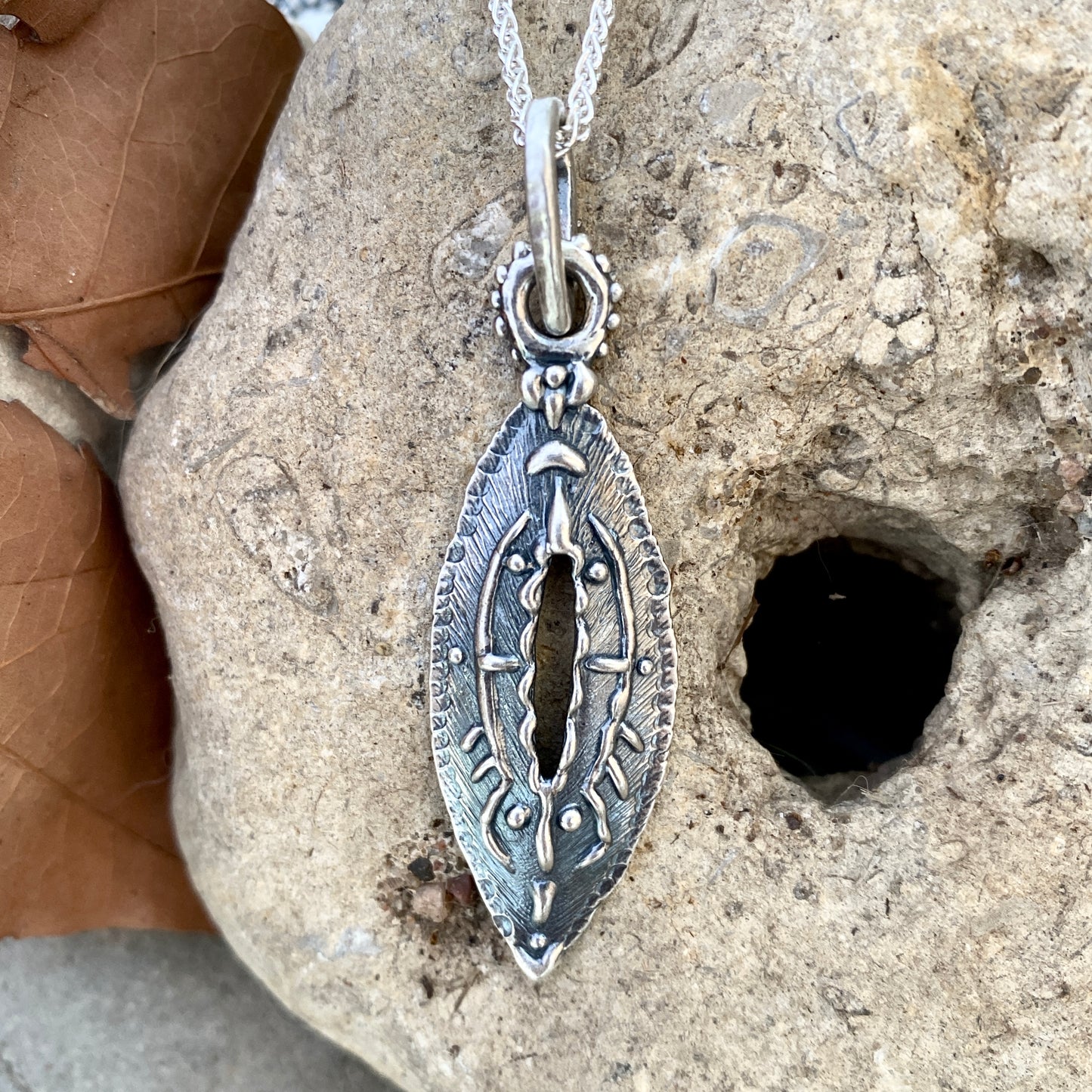 Sterling Silver Ancient Portal Pendant