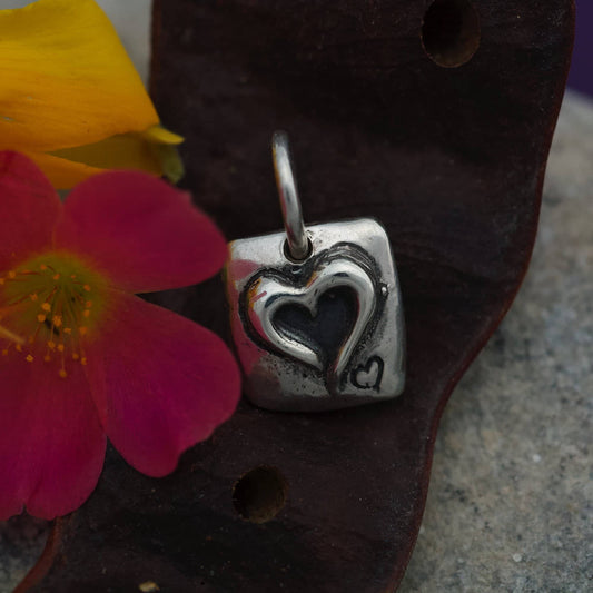 Sterling Silver Charm or Pendant -A Little Love