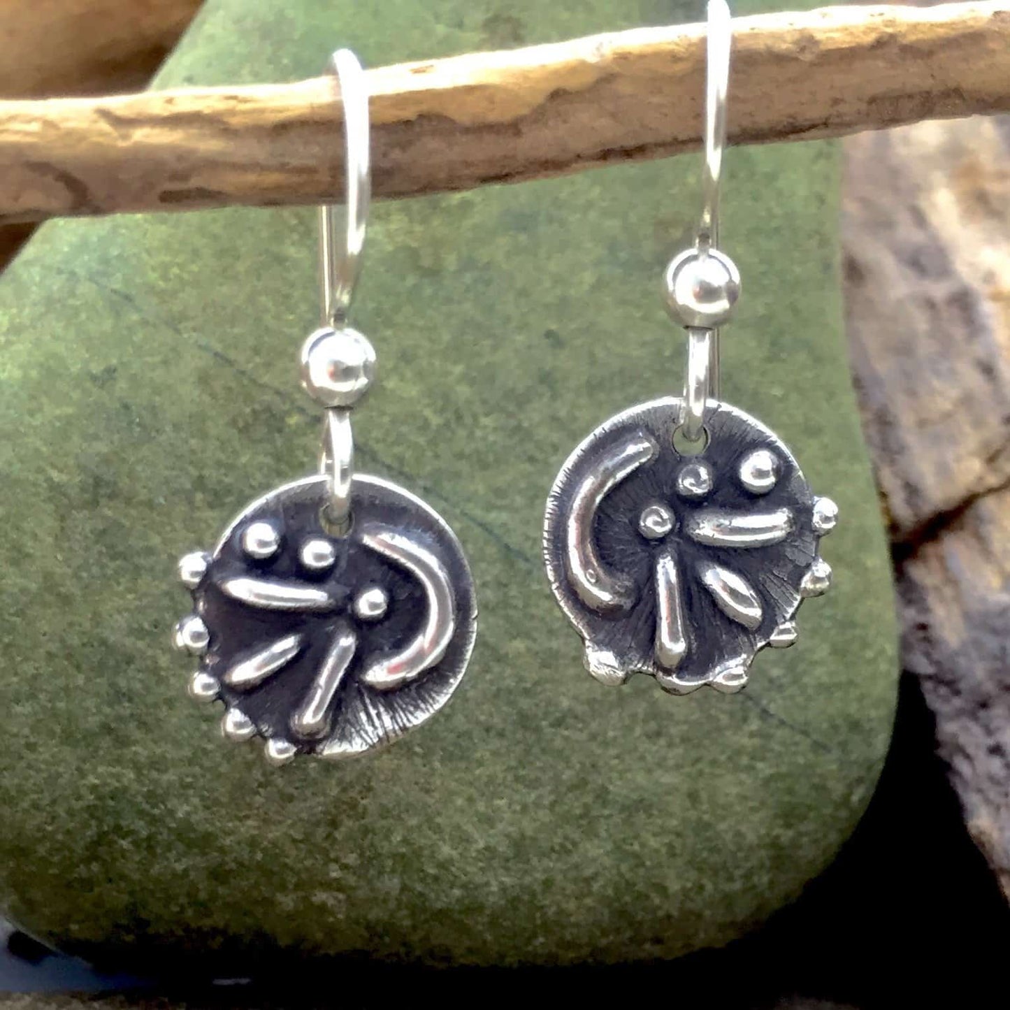 Secret Symbol Earrings on French Hooks