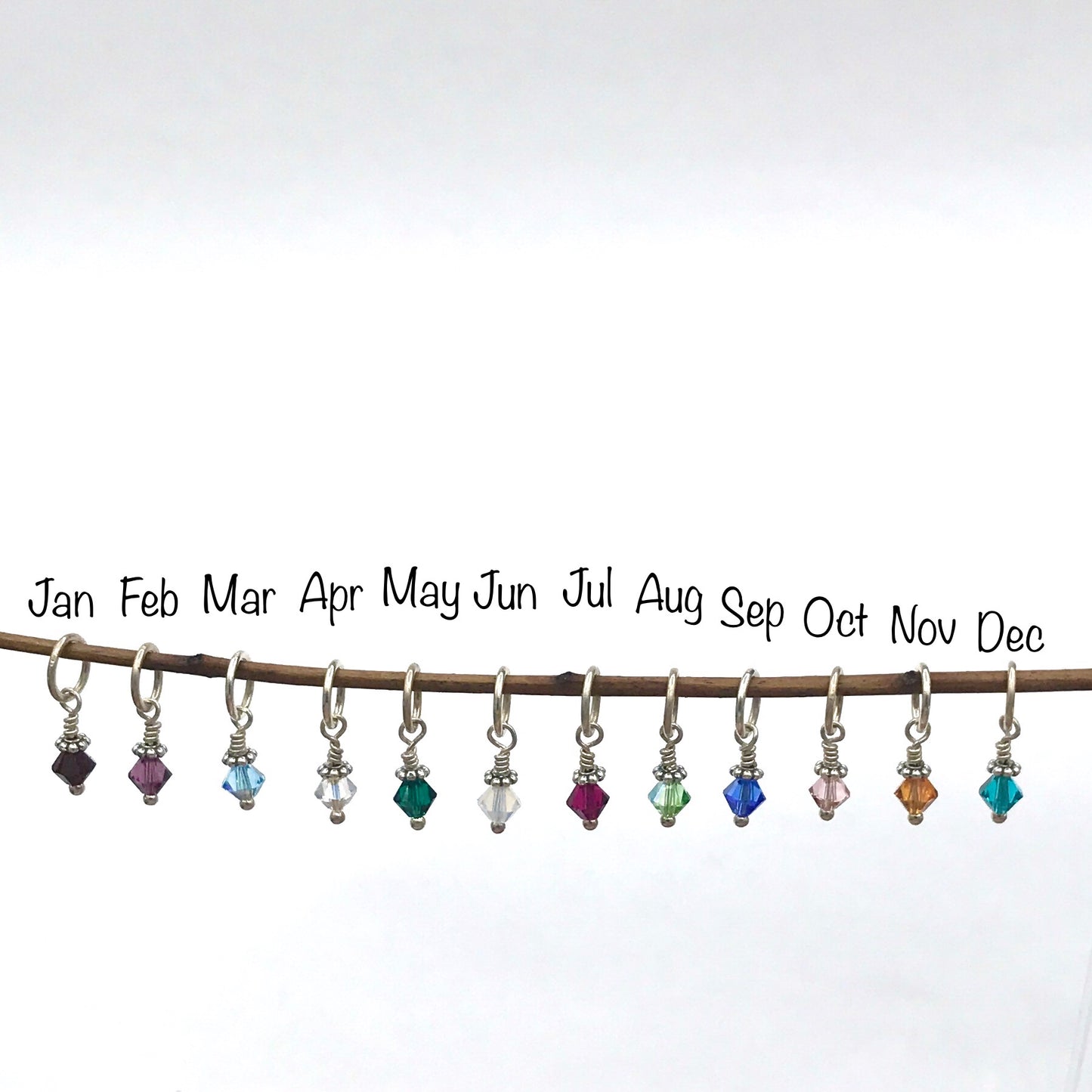 Swarovski Crystal Bead Drop Charms -Birthstone or just your favorite color