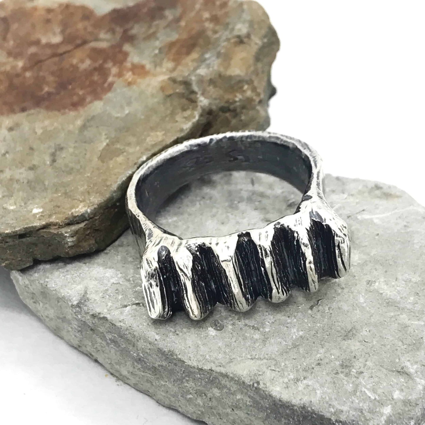Chunky Ridges Sterling Silver Ring