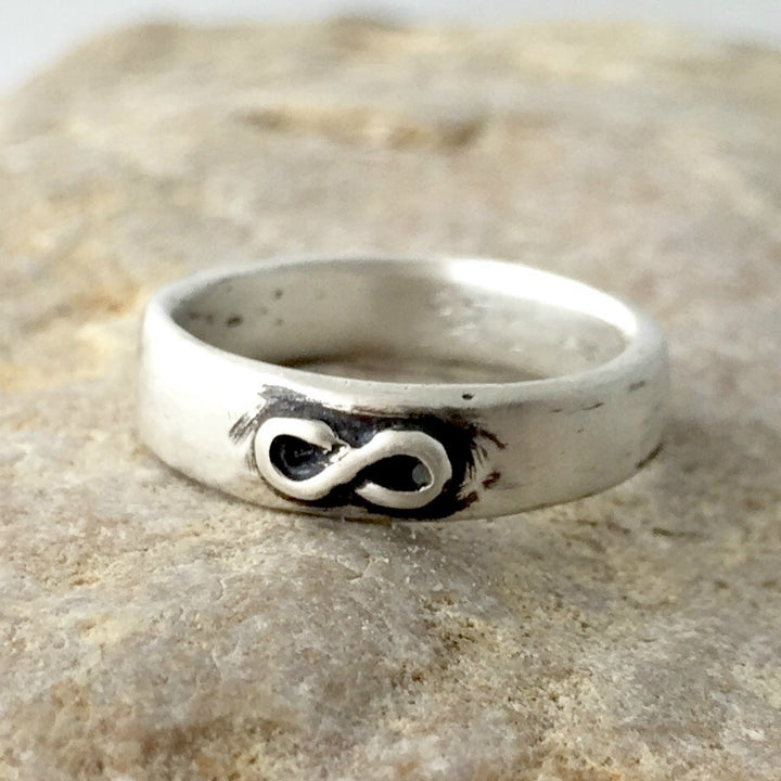 Universal Infinity Ring- Sterling silver band