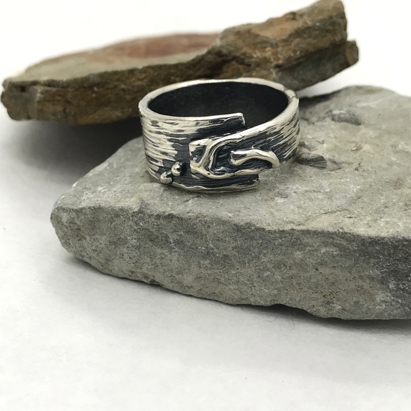 Asymmetrical Arrow Abstract -Sterling Silver Ring